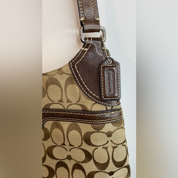 COACH Signature Patent Trim Trifold Wallet & Coach Penelope Crossbody Bag - Picture 13 of 17